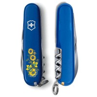 Складной нож Victorinox SPARTAN UKRAINE Цветы 1.3603.2_T1050u