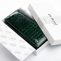 Женский лаковый кожаный кошелек PE DR. BOND PEW501 green