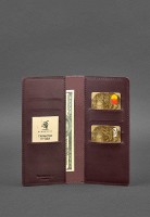 Кожаное портмоне-купюрник BlankNote 11.0 бордовое BN-PM-11-VIN