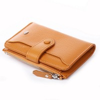 Женский кожаный кошелек Classik  DR. BOND WN-23-17 yellow