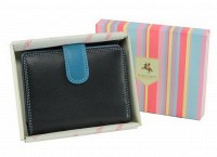 Женское кожаное портмоне Visconti rb40 blue m