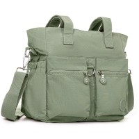 Летняя тканевая сумка Jielshi  3755 d.green