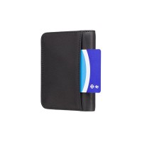 Кожаный мужской кошелек Visconti VSL34 Lank c RFID (Black-Cobalt)