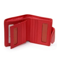 Женский кожаный кошелек Bright DR. BOND WS-415-1 red