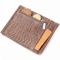Мужской кожаный зажим для купюр KARYA 21415 