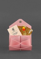 Кожаный кард-кейс BlankNote 3.0 розовый с мандалой bn-kk-3-pink-peach