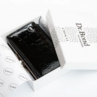 Женский лаковый кожаный кошелек PE DR. BOND PEW214 black