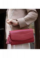 Женская кожаная сумка Элис красная Краст BN-BAG-7-RED