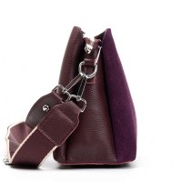 Женская замшевая сумка ALEX RAI 99119 bordo