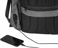 Рюкзак антивор с Rfid Topmove IAN352250 бордовый с черным