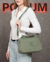 Женская тканевая сумка Jielshi 116-07 d.green