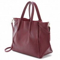 Кожаная сумка POOLPARTY Soho Remix marsala