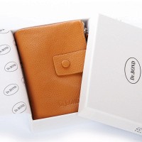 Женский кожаный кошелек Classik  DR. BOND WN-23-19 yellow