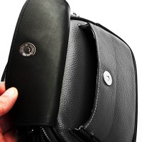 Женский молодежный кожаный клатч ALEX RAI 29052 black