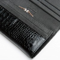 Женский лаковый кожаный кошелек PE DR. BOND PEW1-V-2 black