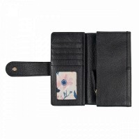 Английский женский кожаный кошелек Ashwood J53 BLACK (Черный)