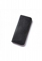 Мужское кожаное портмоне The Wings Middle черный TW-MIDDLE-BLACK-KSR