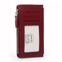 Женский кожаный кошелек Classik  DR. BOND WN-23-16 wine-red