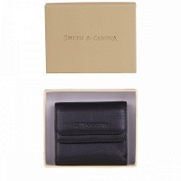 Кожаный женский кошелек Smith and Canova 28611 Haxey (Black)