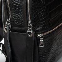 Женский кожаный рюкзак ALEX RAI 95518-9 black