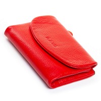 Женский кожаный кошелек Bright DR. BOND WS-239 red