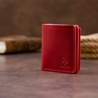 Мужское кожаное портмоне GRANDE PELLE 11331 Красное
