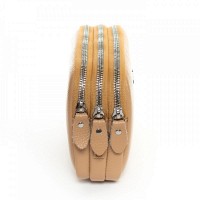 Молодежный клатч из кожи ALEX RAI BM 60061-13 camel