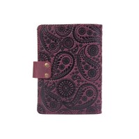 Обложка для паспорта из кожи Hi Art «Buta Art» PB-02/1 Shabby Plum
