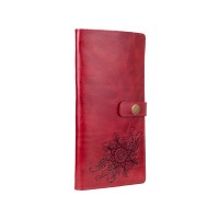 Тревел-кейс из кожи Hi Art TC-01 Crystal Red Mehendi Classic