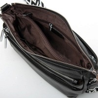 Женская кожаная сумка через плечо ALEX RAI 8269 black