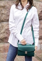 Женская кожаная сумка-кроссбоди Lola  BlankNote зеленая BN-BAG-35-MALACHITE