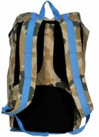  Рюкзак для ноутбука 15,6" Paso CM-192B камуфляж/ голубой 25 л