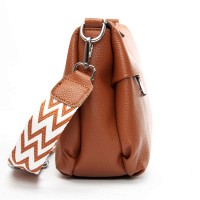 Женская кожаная сумка через плечо ALEX RAI 6001 khaki