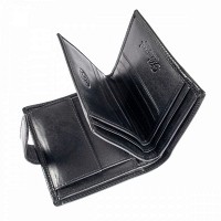 Мужской кожаный кошелек Ashwood 1246 VT Black