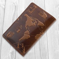 Кожаное портмоне Hi Art 7 wonders of the world PB-02-C18-1148-T002