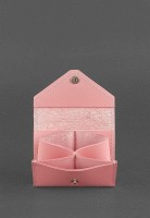 Кожаный кард-кейс BlankNote 3.0 розовый с мандалой bn-kk-3-pink-peach