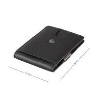Мужской зажим для купюр из кожи Visconti VSL57 (Black/ Cobalt)