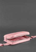Женская кожаная поясная сумка BlankNote Dropbag Mini розовая BN-BAG-6-PINK-PEACH
