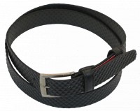 Мужской кожаный ремень под брюки Skipper 1035-35 черный 3,5 см