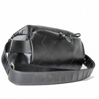 Мужская кожаная сумка бананка, сумка напоясная Grande Pelle 742610