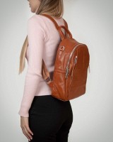 Женский кожаный рюкзак ALEX RAI 8907-9 camel croco