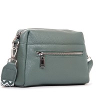 Женская кожаная сумка классическая ALEX RAI 99122 blue green