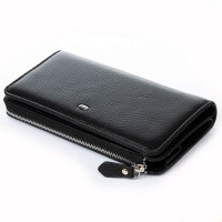 Женский кожаный кошелек Classik  DR. BOND WN-23-21 black