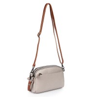 Женский молодежный кожаный клатч ALEX RAI 19204 beige