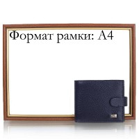 Мужское синее кожаное портмоне DESISAN SHI087-315