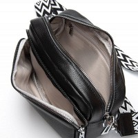Женский молодежный кожаный клатч ALEX RAI 3803 black