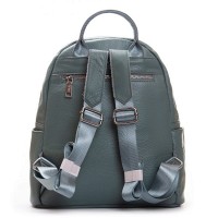 Женская кожаный рюкзак ALEX RAI 8635-9 l-green