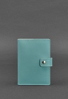 Кожаная обложка для паспорта BlankNote 5.0 (с окошком) бирюзовая BN-OP-5-TIFFANY