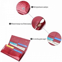 Женский лаковый кожаный кошелек ST Leather 22717