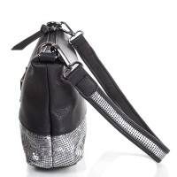 Сумка-клатч черная женская из качественного кожзаменителя MUGLER